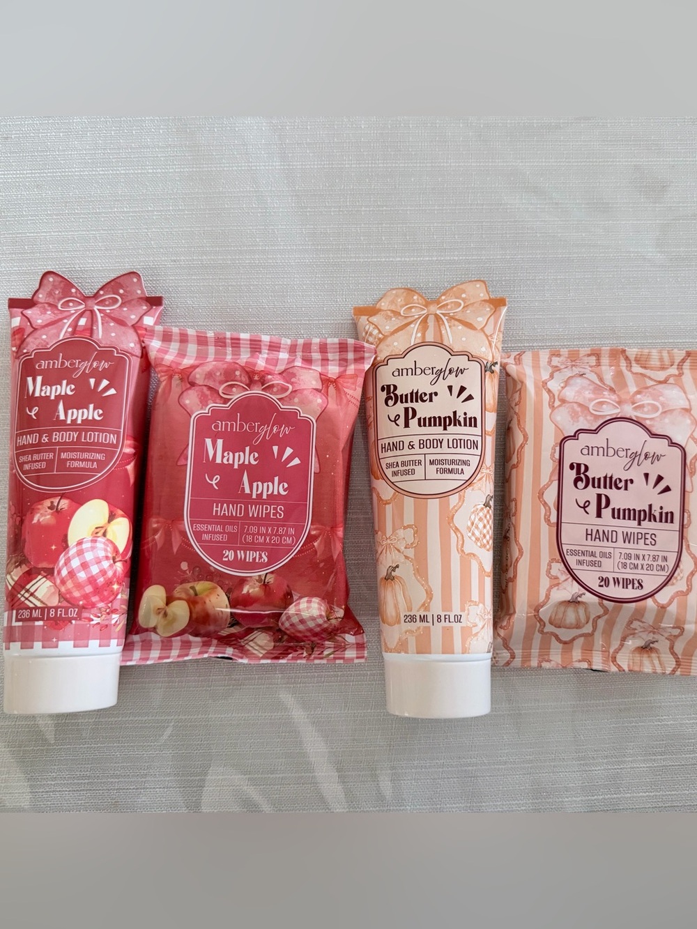 Pick One Set - Butter & Pumpkin or Maple Apple - Hand & Body Lotion and wipes